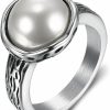 Wedding Bands | Jude Jewelers Jude Jewelers Stainless Steel Faux Pearl Solitaire Style Wedding Engagement Proposal Statement Anniversary Ring