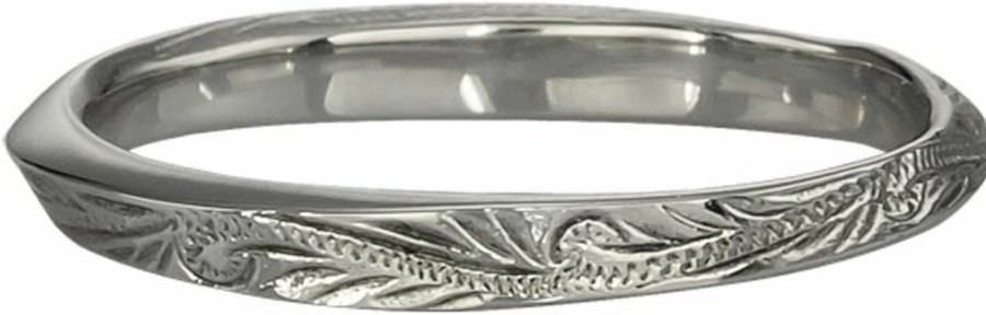 Wedding Bands | Hawaiian Jewelry Austaras Stainless Steel Hawaiian Wedding Band Ring By Austaras