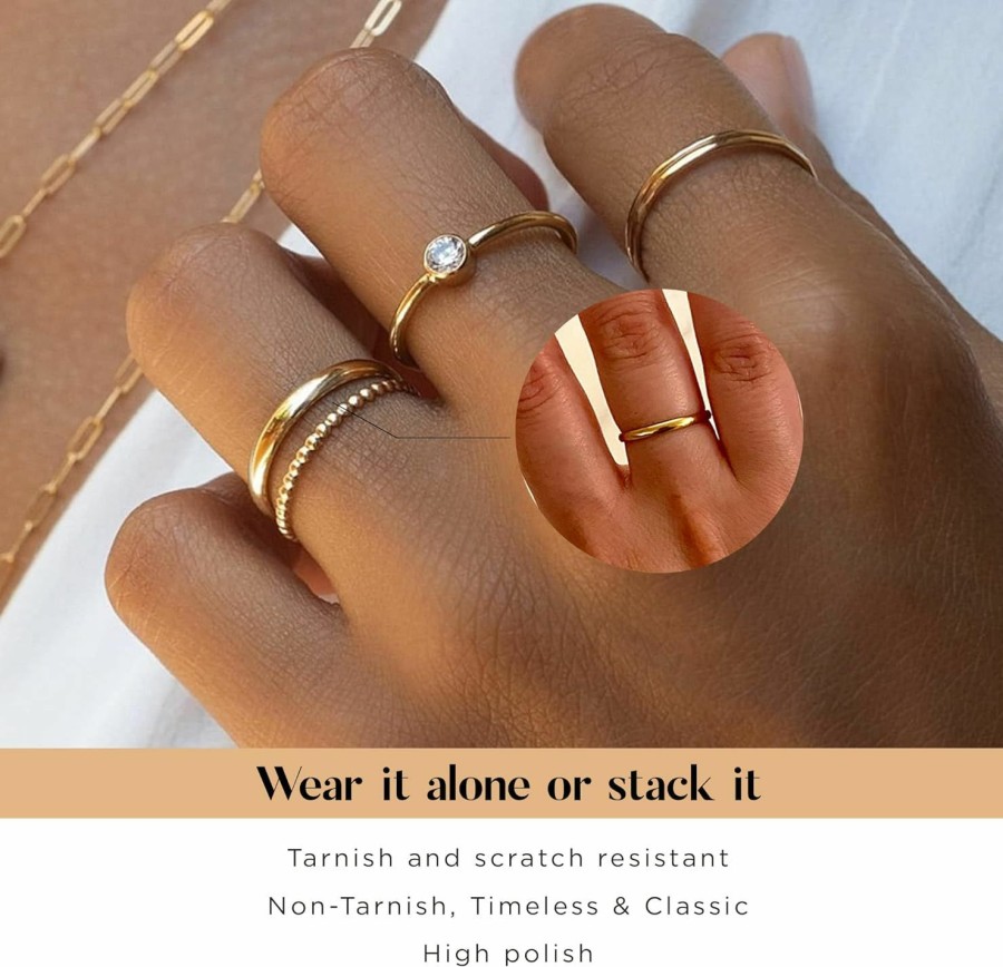 Wedding Bands | EVERNOIR Elegant Non Tarnish Rings