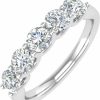 Wedding Bands | FINEROCK Finerock 1 Carat (Ctw) 5-Stone Diamond Wedding Band Ring In 14K Gold - Igi Certified