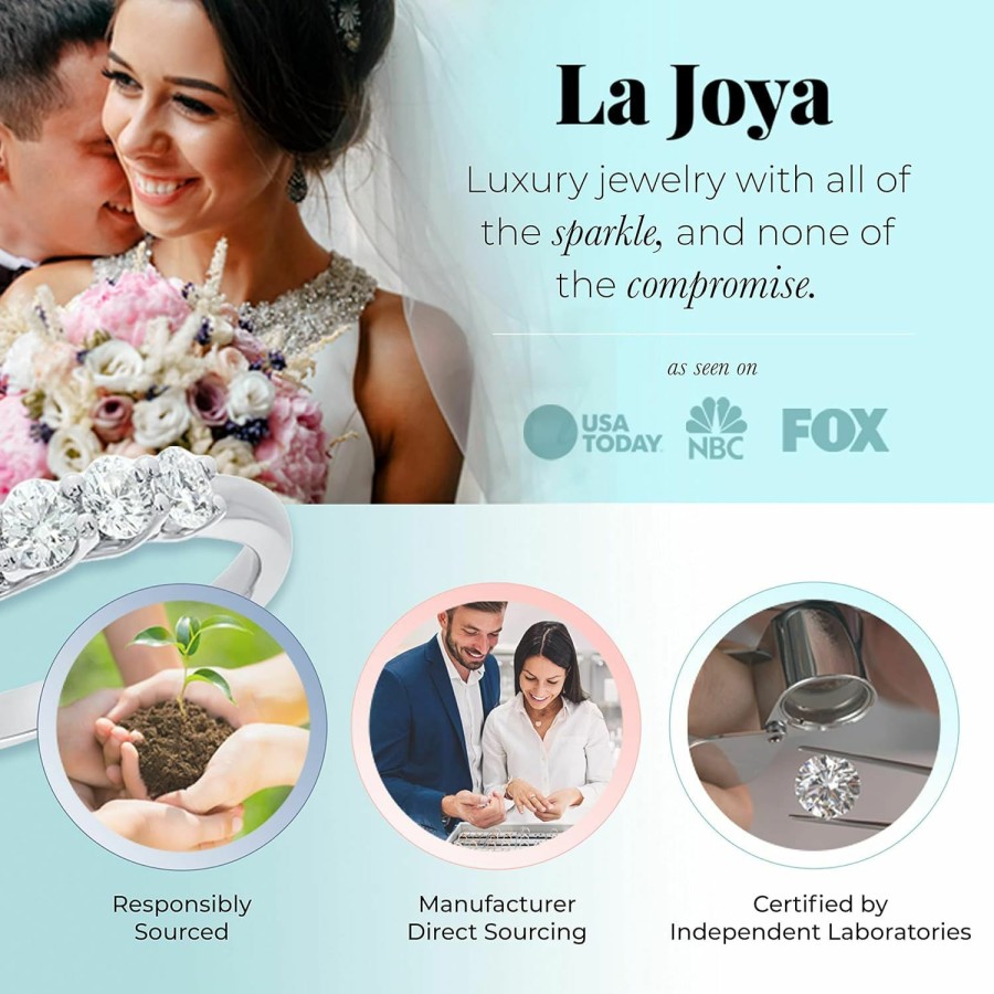 Wedding Bands | La Joya Lab Grown Diamond Wedding Bands For Women | 10K Yellow, White And Rose Gold Certified 1/10-1/2 Carat Milgrain Diamond Anniversary Bands, Promise Rings And Stackable Bands